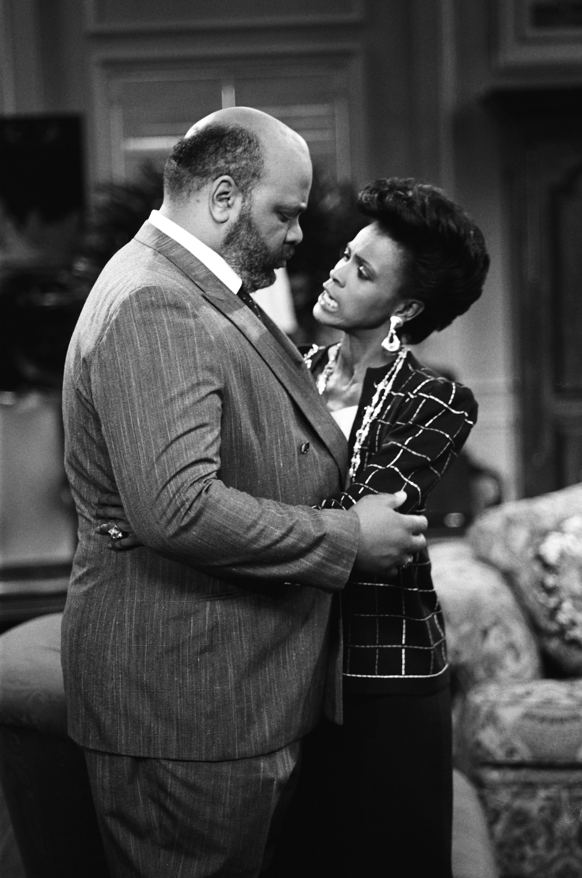 James Avery and Janet Hubert in The Fresh Prince of Bel-Air (1990)