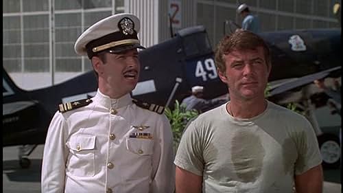 Robert Conrad and Stewart Moss in Black Sheep Squadron (1976)