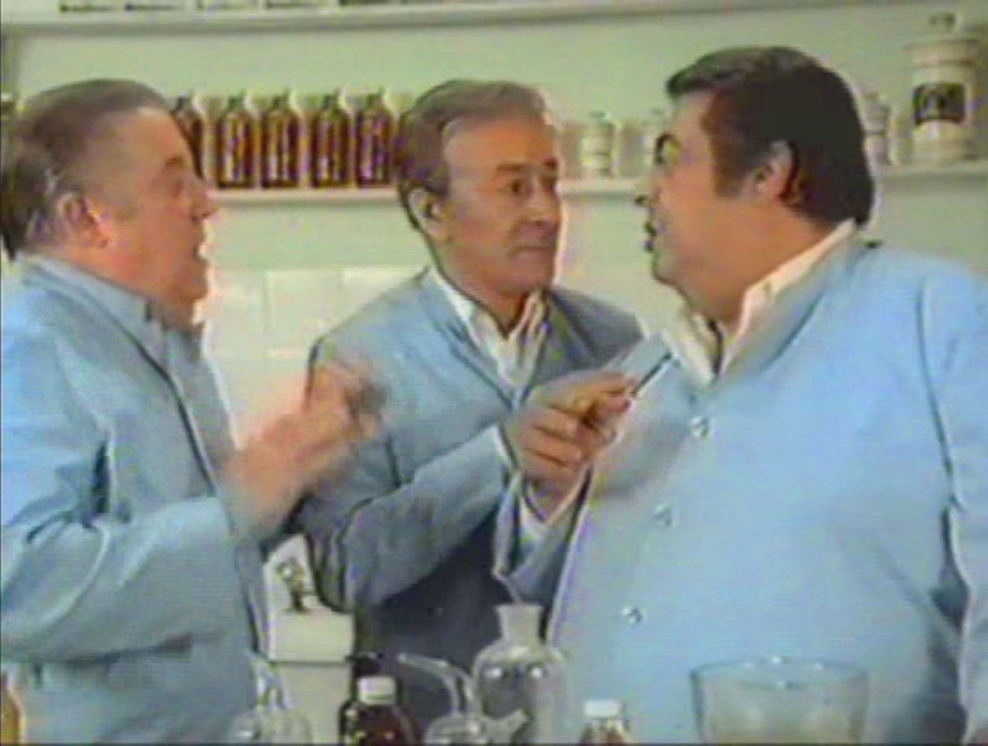 Alberto Olmedo, Jorge Porcel, and Tincho Zabala in Expertos en Pinchazos (1979)