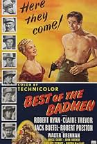 Walter Brennan, John Archer, Jack Buetel, Bruce Cabot, John Cliff, Robert Ryan, Lawrence Tierney, Claire Trevor, Tom Tyler, and Robert J. Wilke in Best of the Badmen (1951)