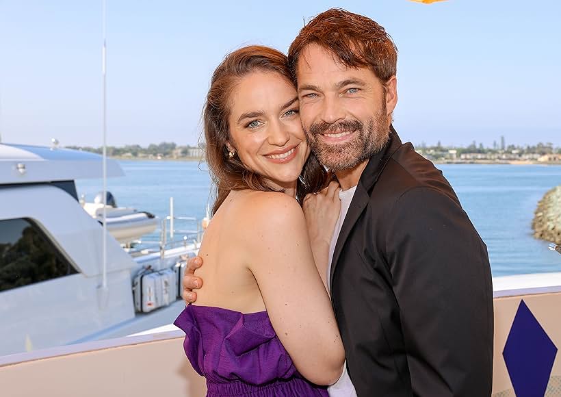 Tim Rozon and Melanie Scrofano at an event for Wynonna Earp: Vengeance (2024)