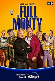 Robert Carlyle, Mark Addy, Paul Barber, Steve Huison, Lesley Sharp, Tom Wilkinson, and Talitha Wing in The Full Monty (2023)