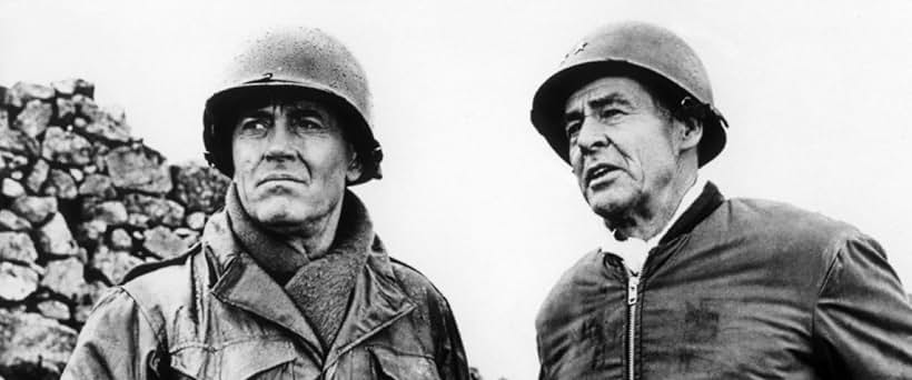 Henry Fonda and Robert Ryan in Battle of the Bulge (1965)