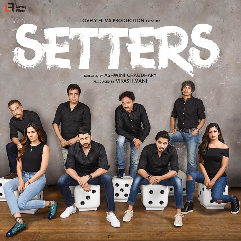 Aftab Shivdasani, Pawan Malhotra, Vijay Raaz, Shreyas Talpade, Sonnalli Seygall, and Ishita Dutta in Setters (2019)