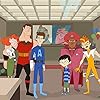 Ike Barinholtz, Rachel Dratch, Taran Killam, Bobby Lee, Emily Spivey, Kenan Thompson, Paula Pell, and Seth Meyers in The Awesomes (2013)