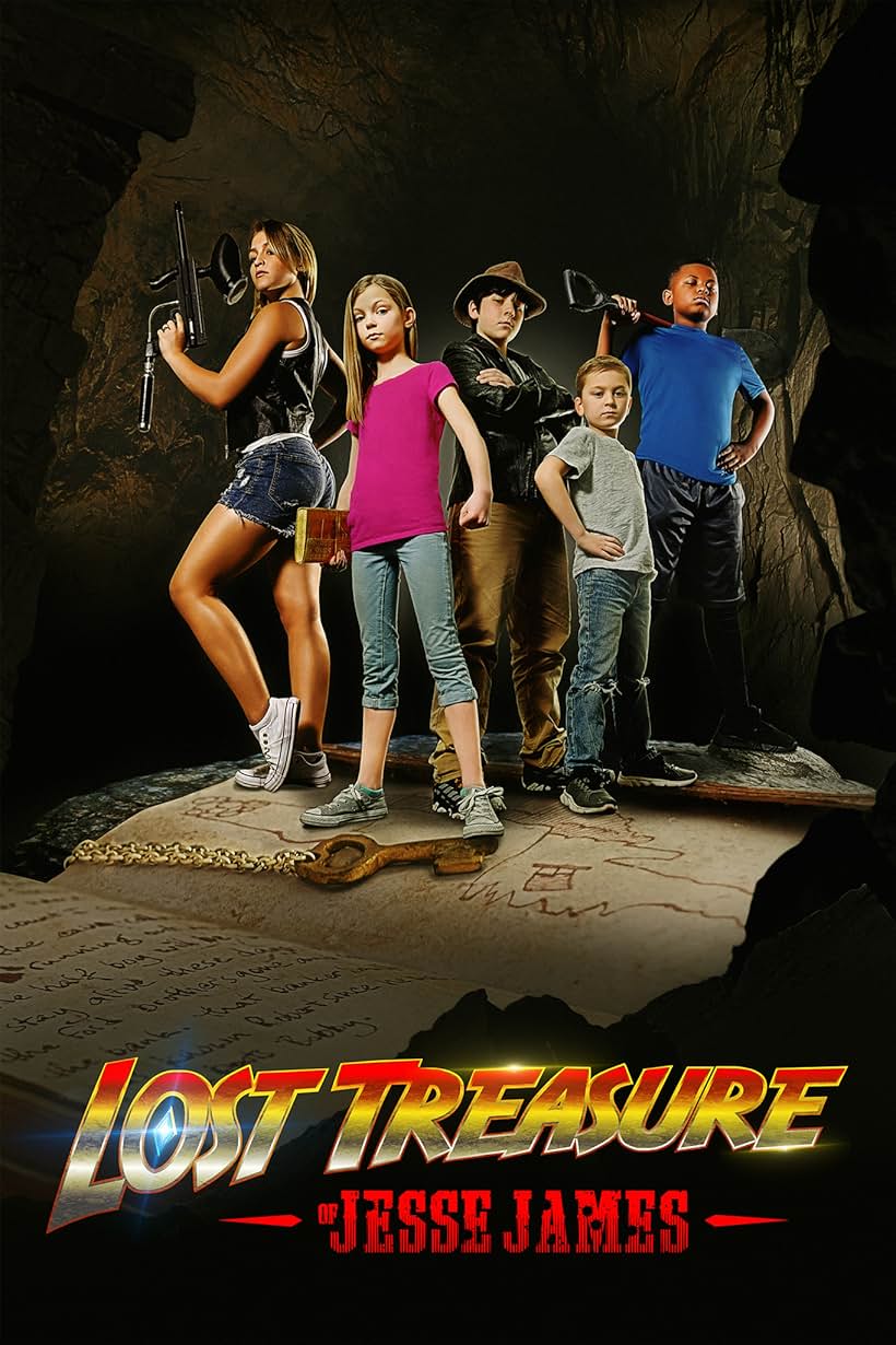 Qailen Chambers, Megan Sims, Jaidyn Franz, Noah Billington, and Riley Sullivan in Lost Treasure of Jesse James (2020)