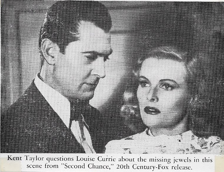 Louise Currie and Kent Taylor in Second Chance (1947)