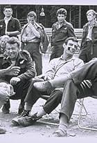 James Coburn, Steve McQueen, Tom Adams, and William Russell in The Great Escape (1963)