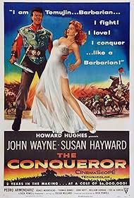 John Wayne and Susan Hayward in The Conqueror (1956)