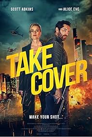 Scott Adkins and Alice Eve in Take Cover (2024)