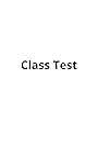 Class Test (2018)