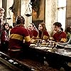 Alfred Enoch, Rupert Grint, Daniel Radcliffe, Emma Watson, Bonnie Wright, Afshan Azad, Jessie Cave, and Katy Huxley-Golden in Harry Potter and the Half-Blood Prince (2009)