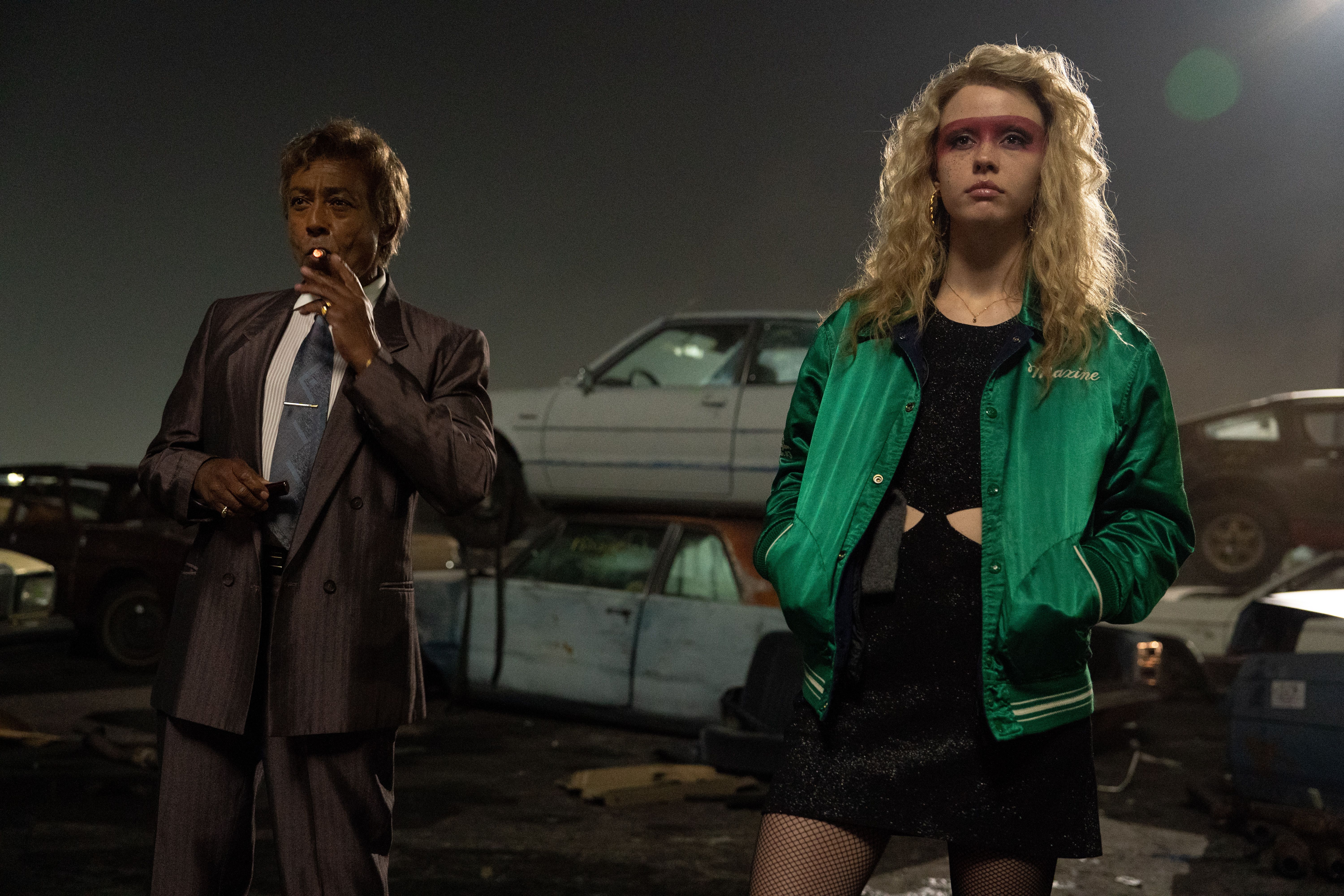 Giancarlo Esposito and Mia Goth in MaXXXine (2024)