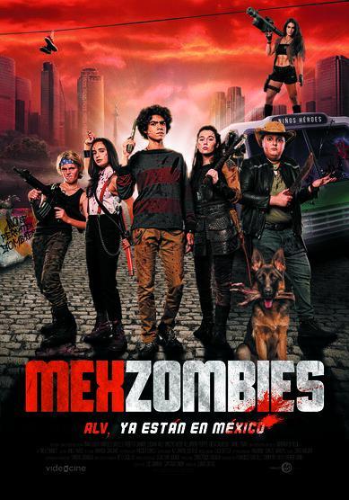 Bárbara de Regil, Iñaki Godoy, and Marcelo Barcelo in MexZombies (2022)