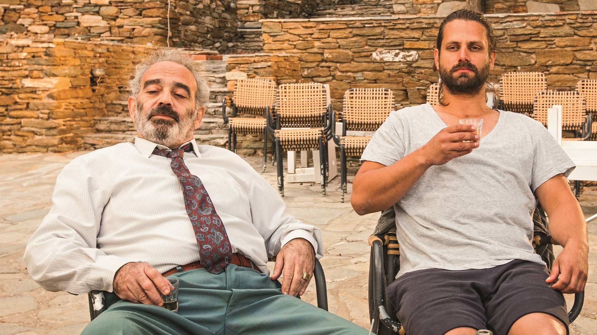 Adam Bousdoukos and Giorgos Kotanidis in Highway to Hellas (2015)