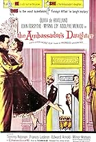 Olivia de Havilland, Myrna Loy, Edward Arnold, Adolphe Menjou, and Tommy Noonan in The Ambassador's Daughter (1956)