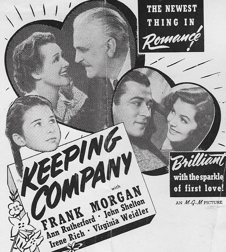 Frank Morgan, Irene Rich, Ann Rutherford, John Shelton, and Virginia Weidler in Keeping Company (1940)