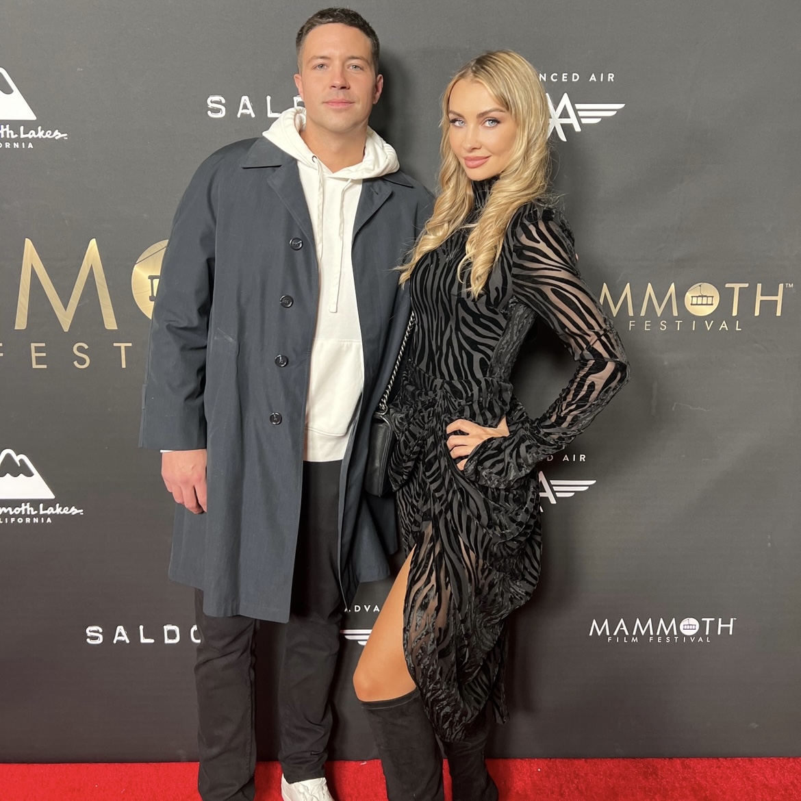 Producers Will Hirschfeld and Dajana Gudić at Dyad world premiere — Mammoth Film Festival March 5, 2023 in Mammoth Lakes, California