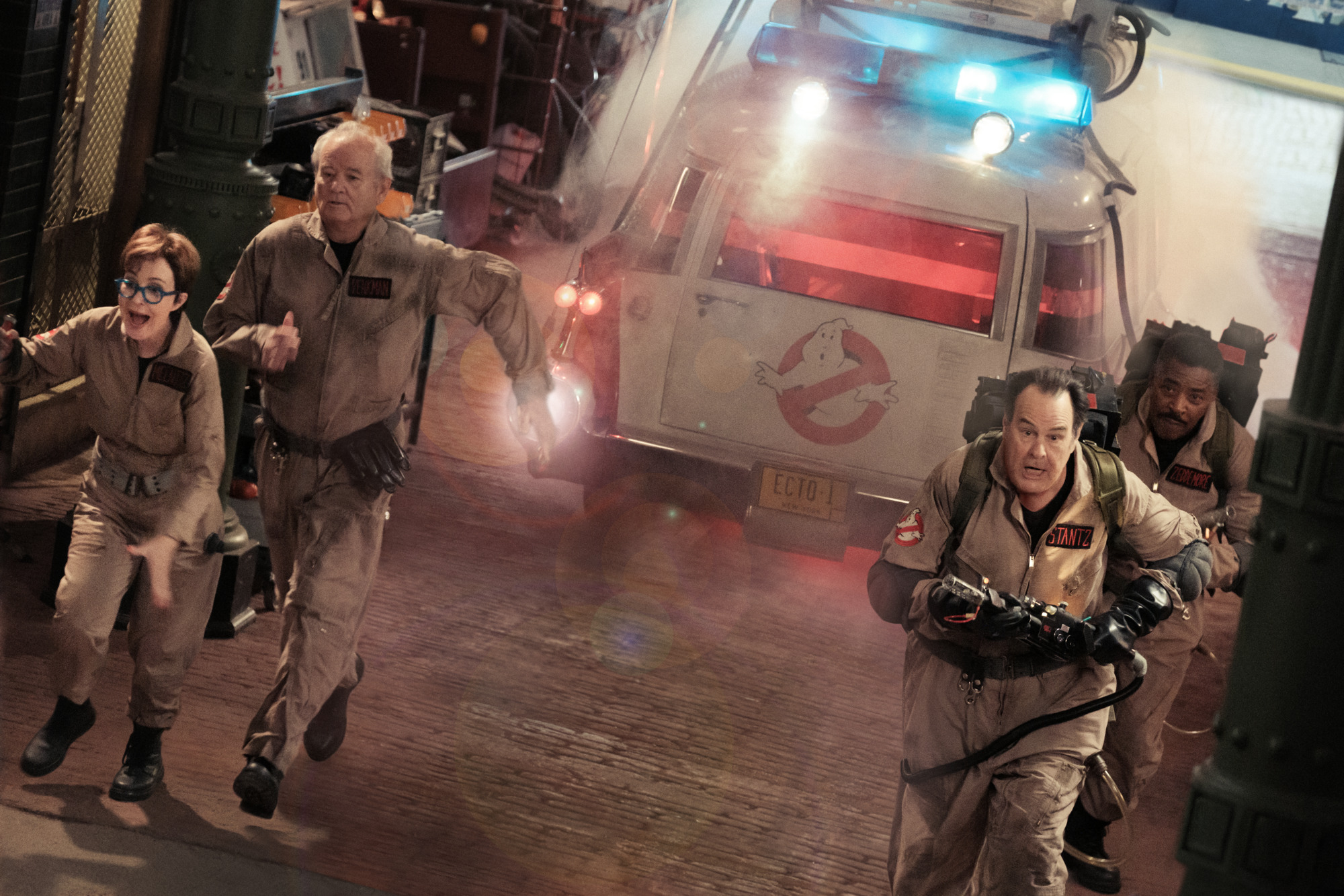 Dan Aykroyd, Bill Murray, Ernie Hudson, and Annie Potts in Ghostbusters: Frozen Empire (2024)