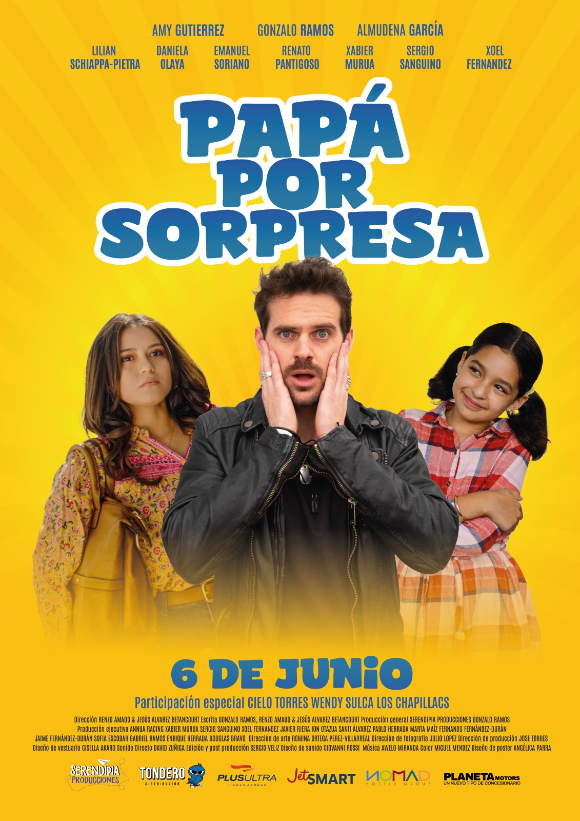 Almudena García, Amy Gutiérrez, and Gonzalo Ramos in Papá Por Sorpresa (2024)