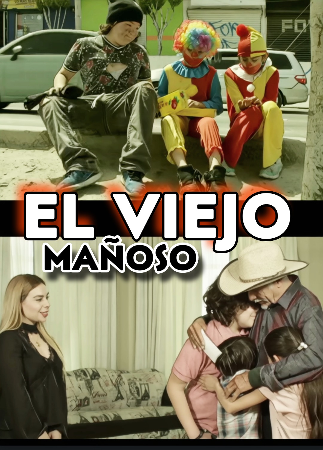 Albieri Ortiz Duarte, Lolo Ortiz, Manuel Navarro, and Marisela Navarro in El Viejo Mañoso (2022)