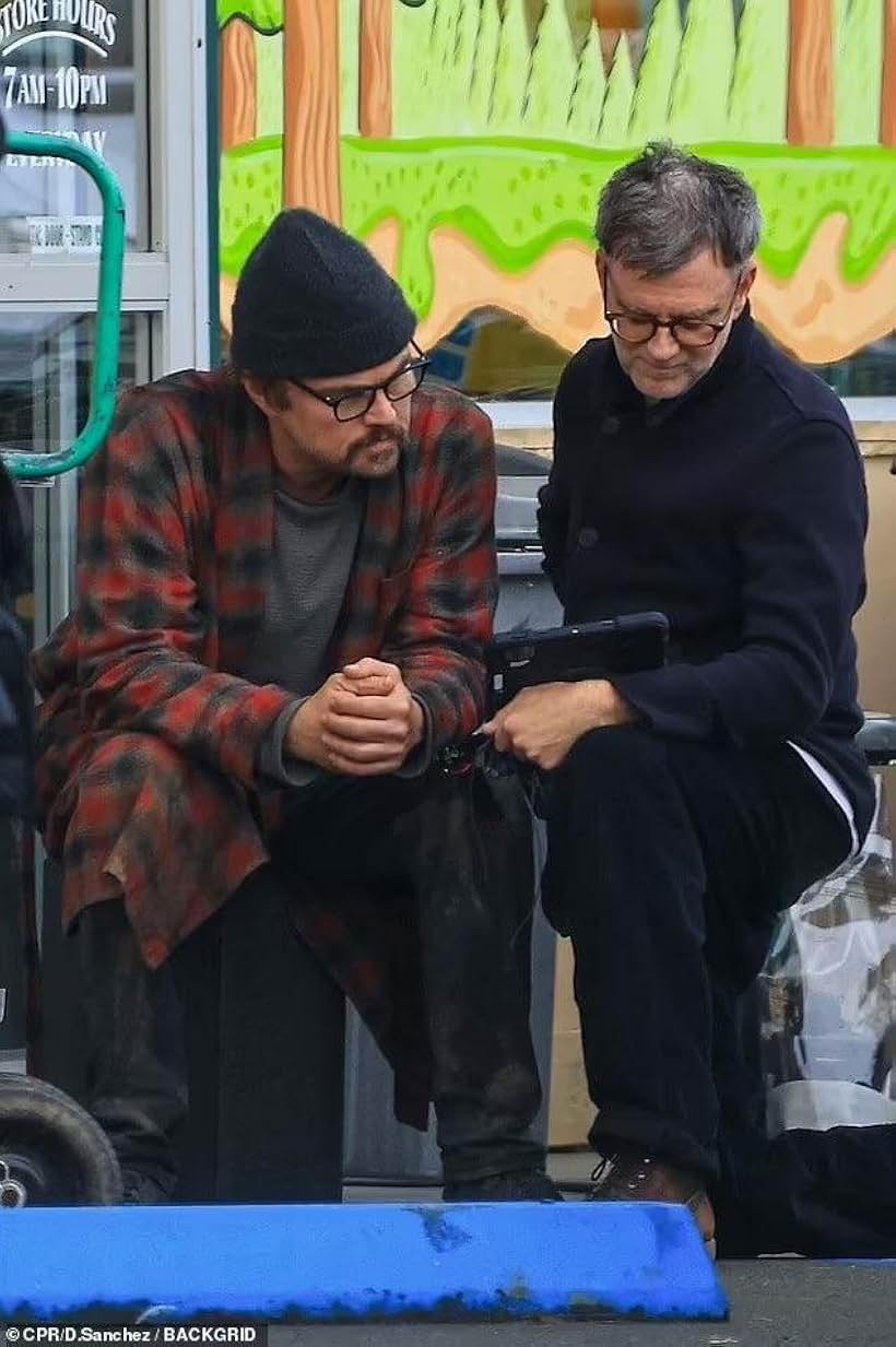 Leonardo DiCaprio and Paul Thomas Anderson in Untitled Paul Thomas Anderson Event Film (2025)