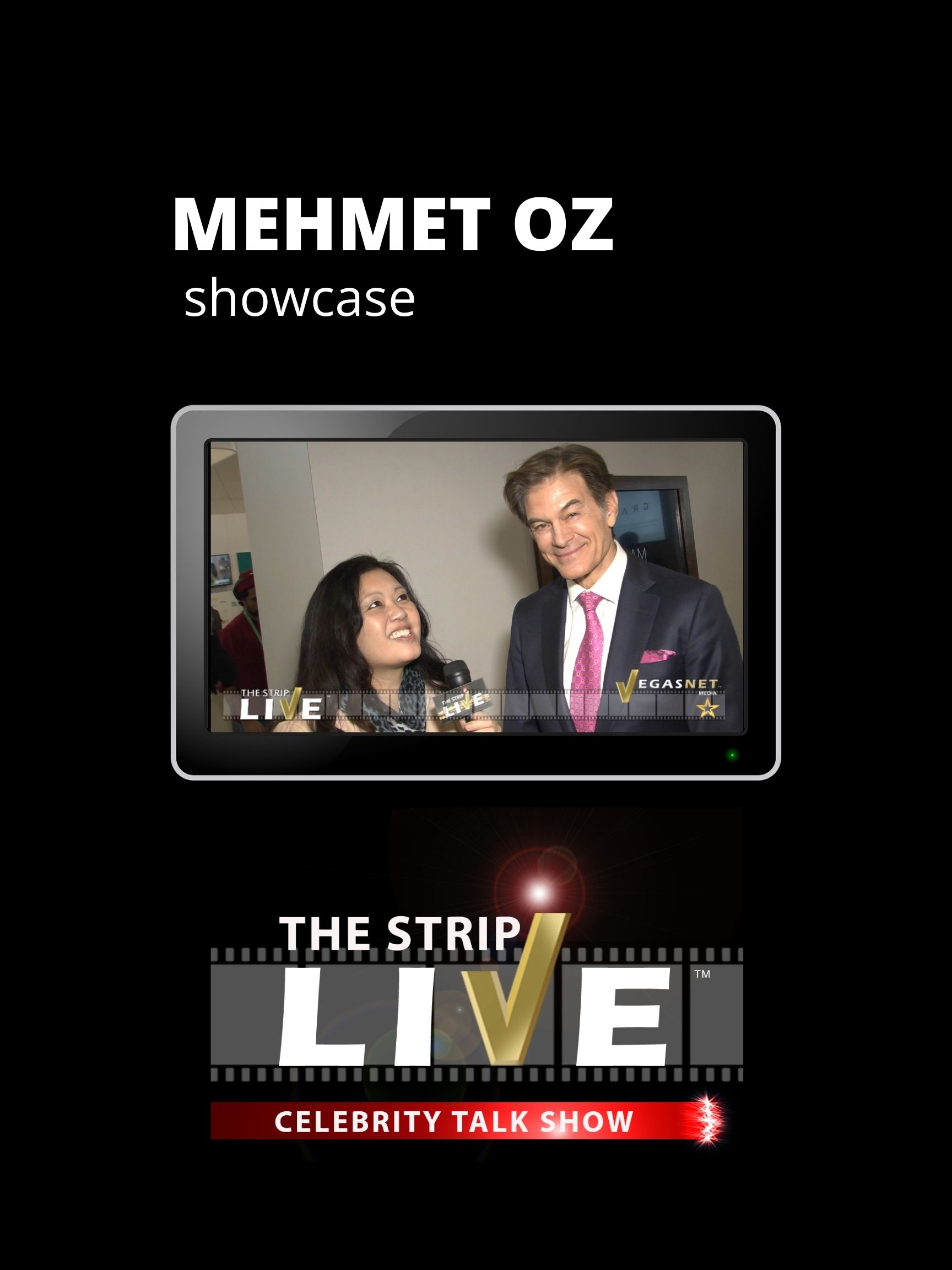 Maria Ngo and Mehmet Oz in The Strip Live (2008)