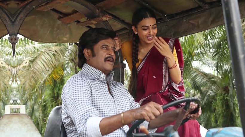 Rajinikanth and Radhika Apte in Kabali (2016)