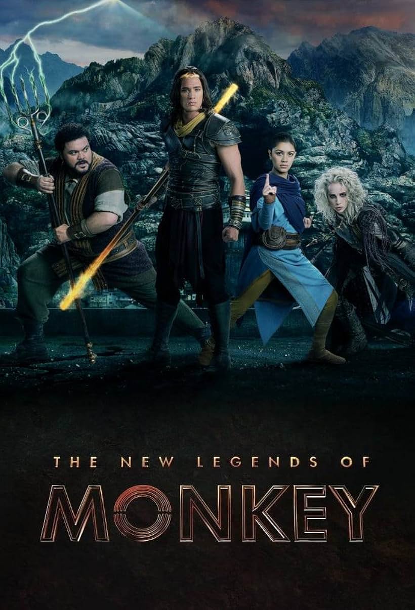 Josh Thomson, Luciane Buchanan, Chai Hansen, and Emilie Cocquerel in The New Legends of Monkey (2018)