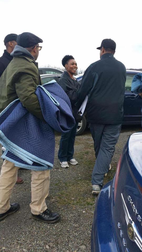 Meeting Denzel Washington, pre-production stand-in, Fences