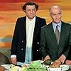 Louis de Funès, Philippe Bouvard, Coluche, and Julien Guiomar in L'aile ou la cuisse (1976)