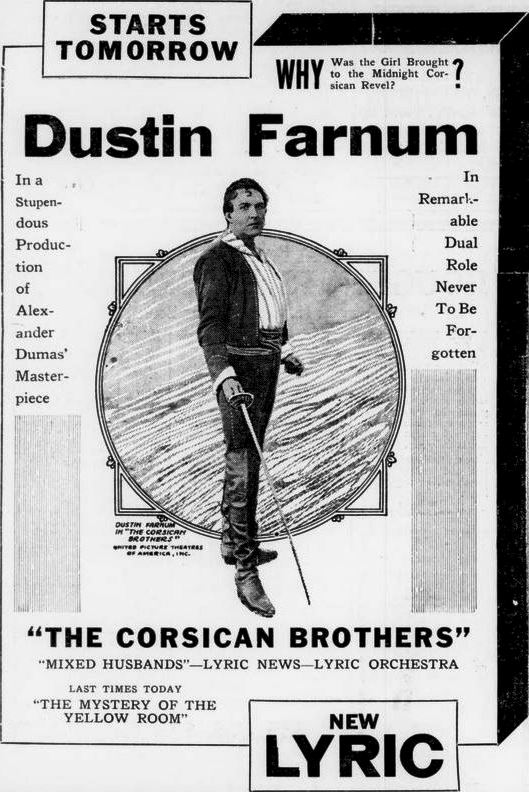 The Corsican Brothers (1920)