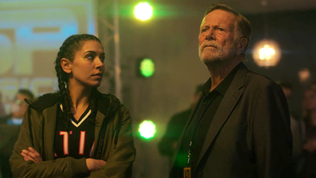 Jack Thompson and Nicole Chamoun in On the Ropes (2018)