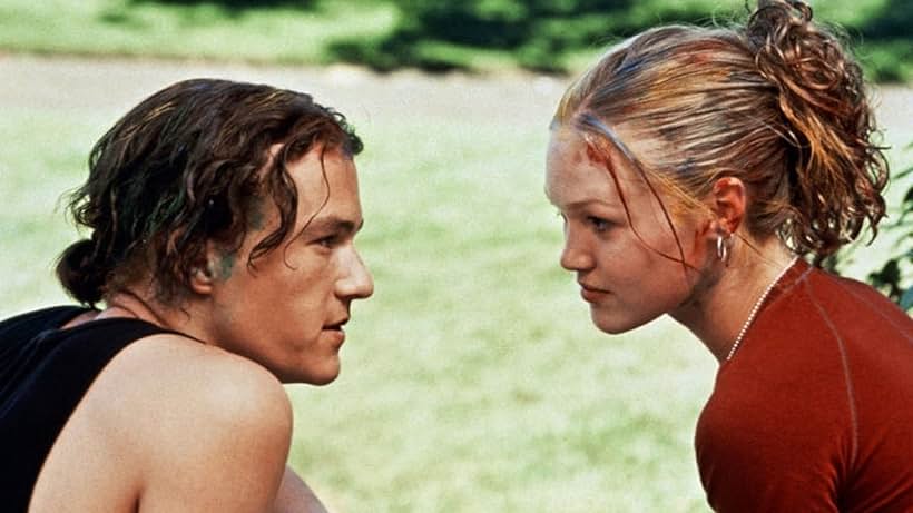 Heath Ledger and Julia Stiles in 10 Things I Hate About You (1999)