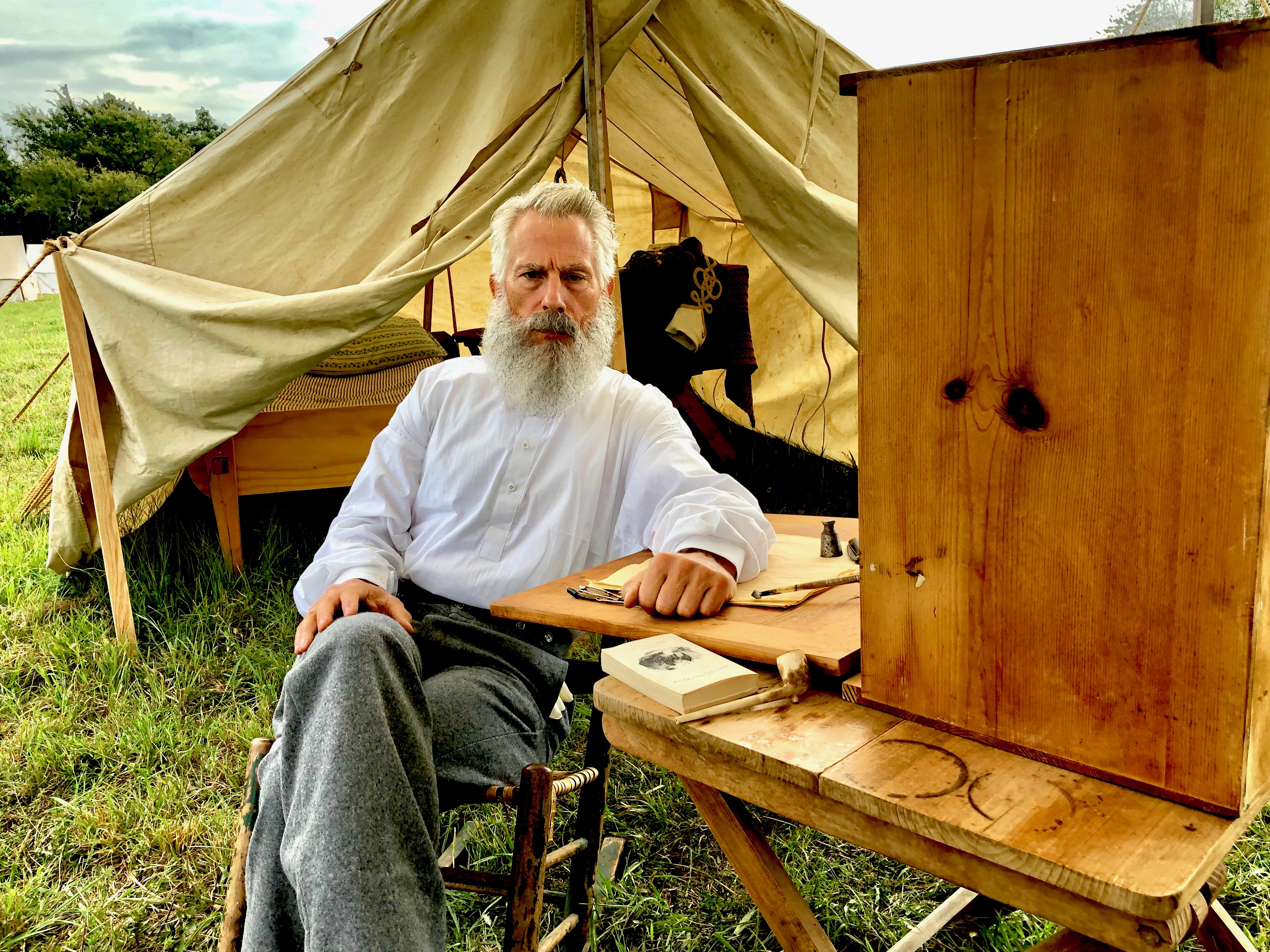 Sidney Flack as Brigadier General Douglas H. Cooper, The Battle of Honey Springs.