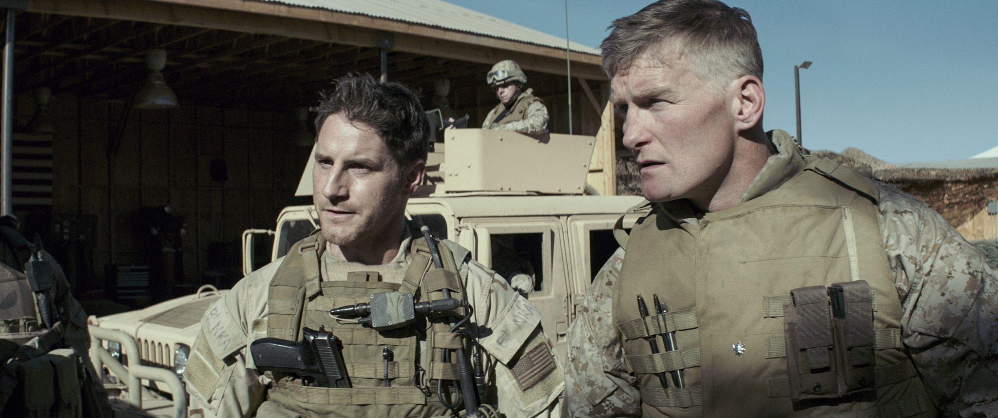 Sam Jaeger and Chance Kelly in American Sniper (2014)