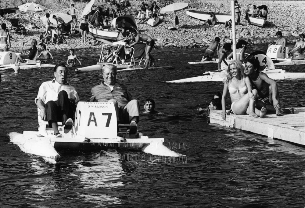 Marie Dubois, Fernandel, Franck Fernandel, and Jean Gabin in L'âge ingrat (1964)