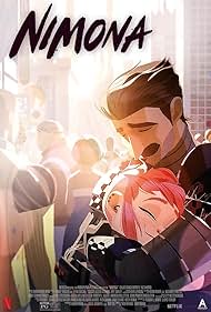 Chloë Grace Moretz and Riz Ahmed in Nimona (2023)