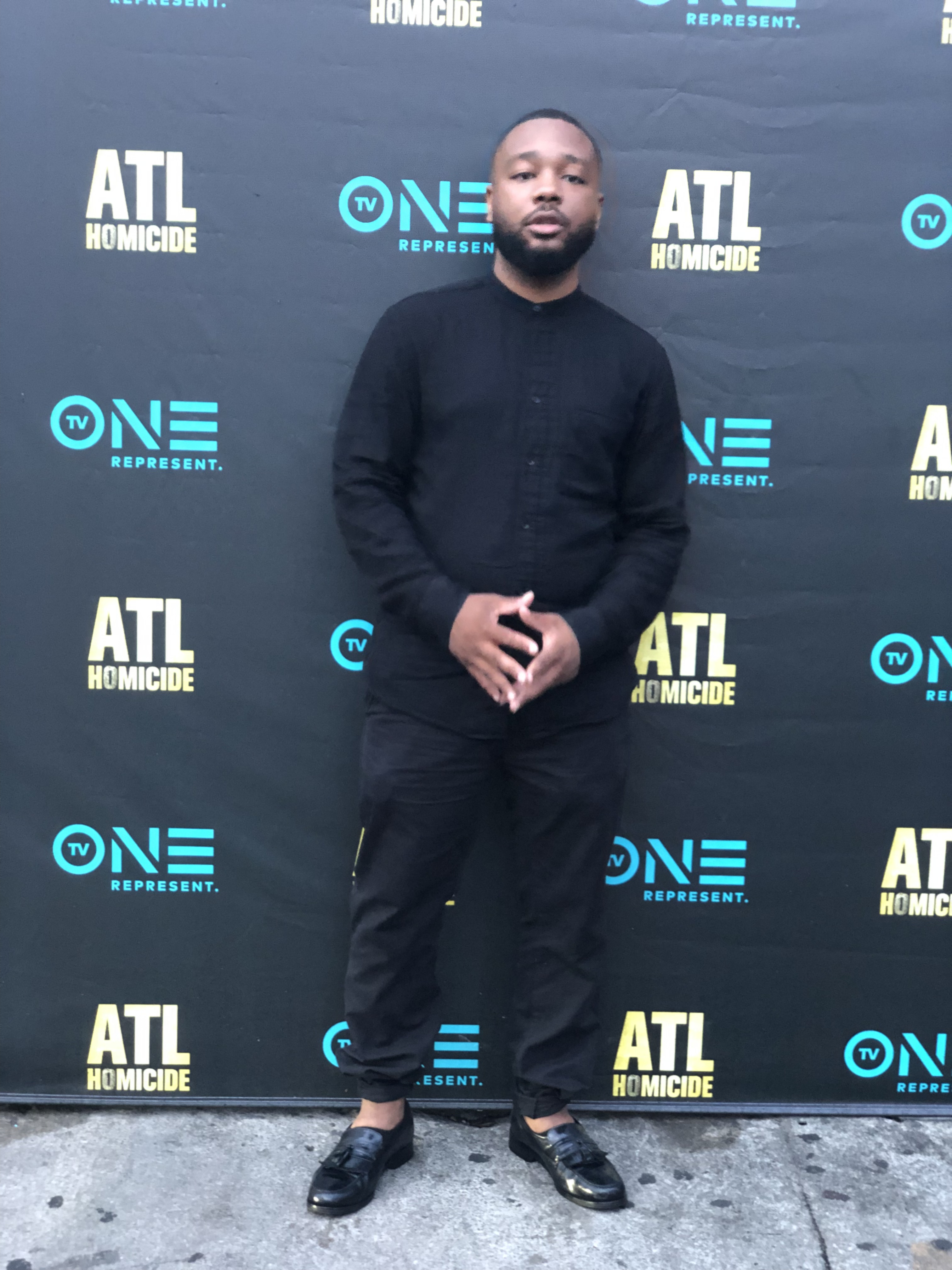 At the premiere for ATL Homicide Season 2 in Atlanta, GA