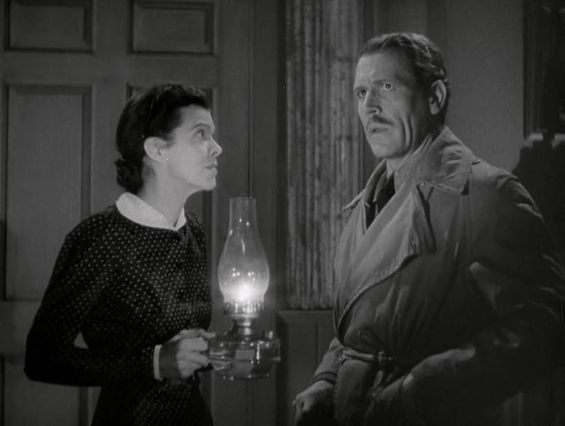 Dorothy Adams and Kenneth MacDonald in The Devil Commands (1941)