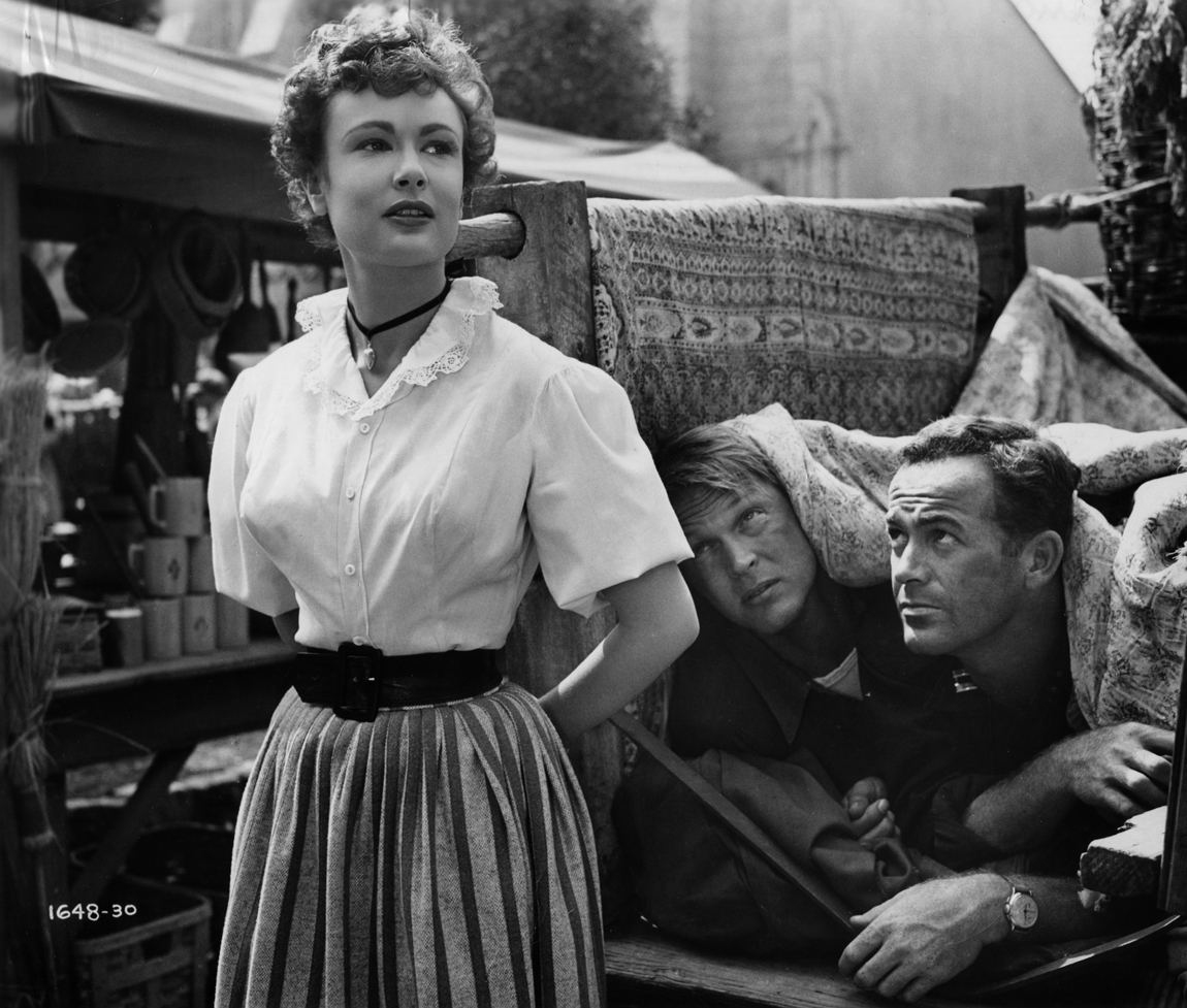 Suzanne Dalbert, Alex Nicol, and Mark Stevens in Target Unknown (1951)