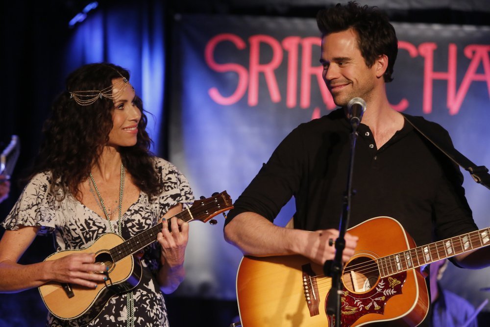 Minnie Driver and David Walton in About a Boy (2014)