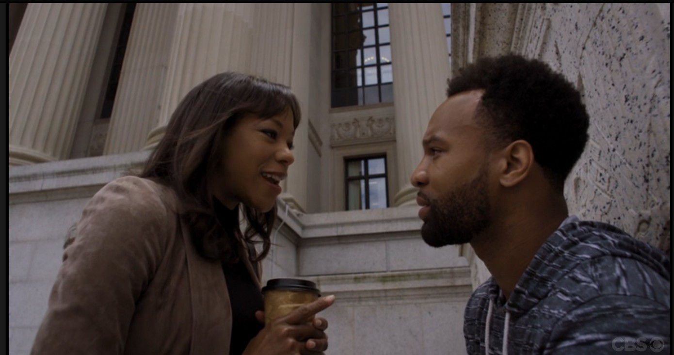 Nikki M. James and Johnny Ray Gill in BrainDead (2016)