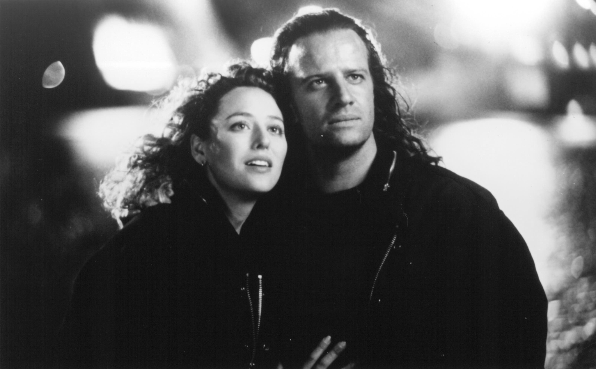 Christopher Lambert and Virginia Madsen in Highlander II: The Quickening (1991)