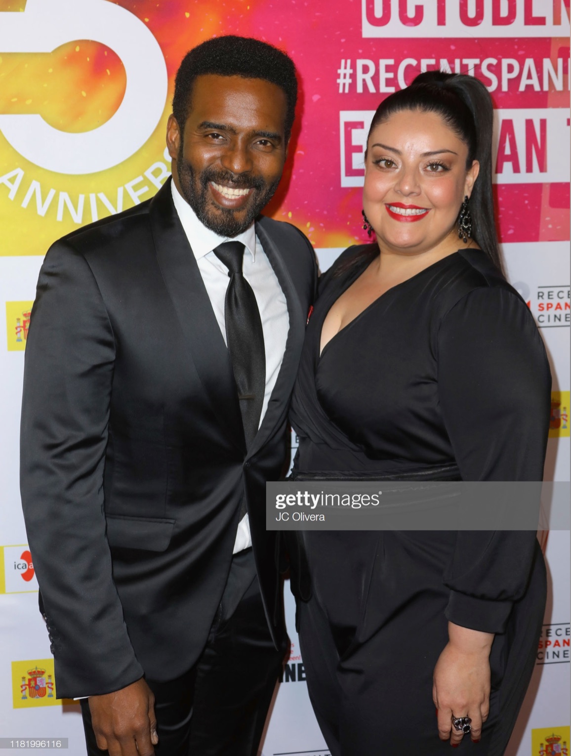 Adrian Makala and Constanza Hernandez attend the 25th Anniversary of Recent Spanish Cinema at the Egyptian Theatre on October 18, 2019 in Hollywood, California.