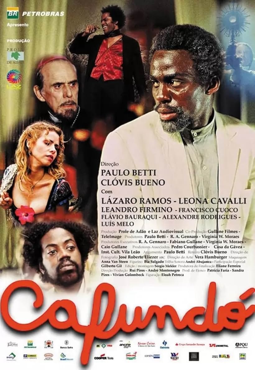 Leona Cavalli, Lázaro Ramos, and Leandro Firmino in Cafundó (2005)