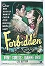 Tony Curtis, Lyle Bettger, and Joanne Dru in Forbidden (1953)