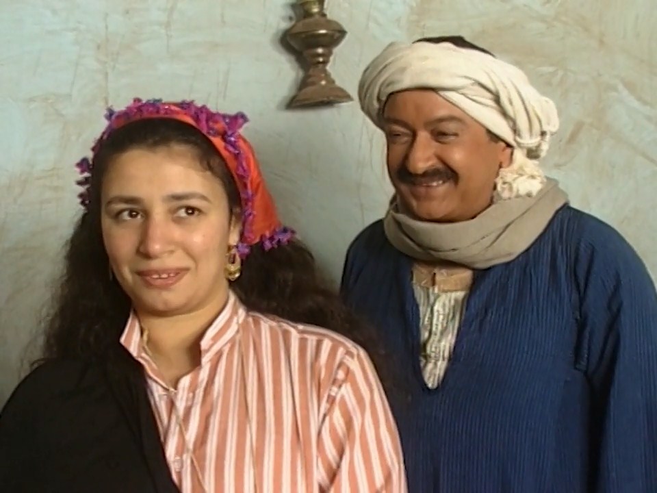 Nour El-Sherif and Abla Kamel in I Won't Live in My Father's Robes (1996)