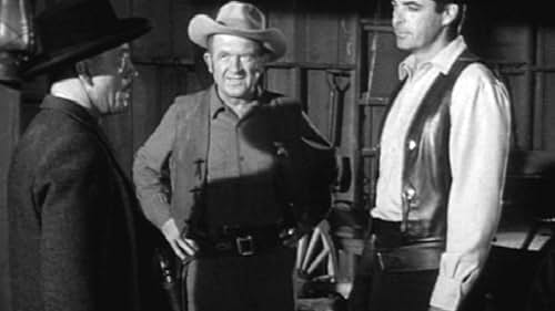 Rory Calhoun, Patrick McVey, and Les Tremayne in The Texan (1958)