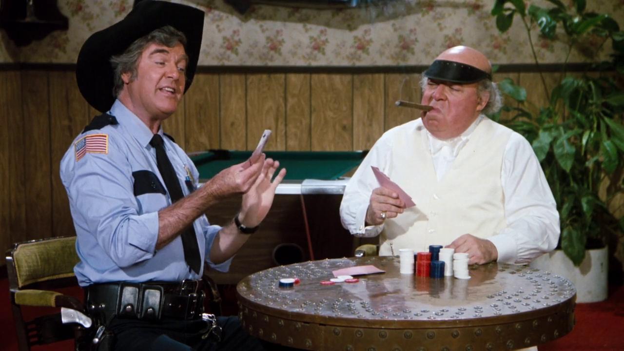 James Best and Sorrell Booke in The Dukes of Hazzard (1979)